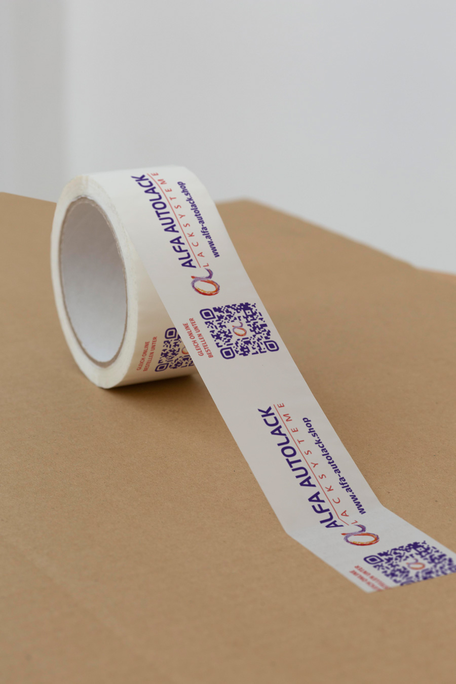 Klebeband mit Alfa Autolack Logo